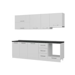 Minar 255 Cm Mutfak Dolabı Beyaz 255-B8