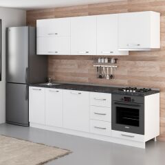 Minar 255 Cm Mutfak Dolabı Beyaz 255-B8