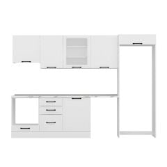 Alvinka 310X220 Cm Mbr_A Mutfak Dolabı Beyaz - Mdf