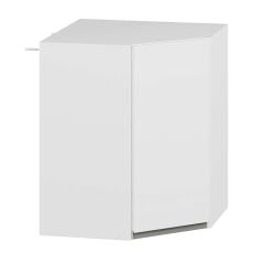 Alvinka Mutfak Modül Hg_J Üst 1Dk1R 60-H72Cm Köşe Dolap Beyaz Beyaz Mdf