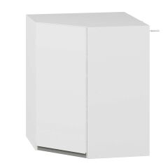 Alvinka Mutfak Modül Hg_J Üst 1Dk1R 60-H72Cm Köşe Dolap Beyaz Beyaz Mdf