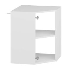 Alvinka Mutfak Modül Hg_J Üst 1Dk1R 60-H72Cm Köşe Dolap Beyaz Beyaz Mdf