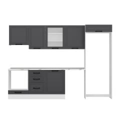 Alvinka 310X220 Cm Mbr_A Mutfak Dolabı Antrasit - Mdf