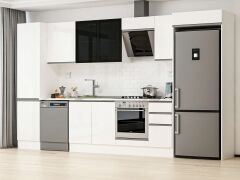 Alvinka 370X222 Cm High Gloss Mutfak Dolabı Mbb-E80B50S40-3