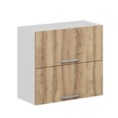 Alvinka Mutfak Modül Duz Üst 2Yk1R 80-H72Cm Dolap Beyaz Dore
