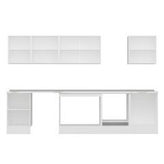 Alvinka 320X210 Cm Klasik Mebran Mutfak Dolabı M-E90S50S60-3 Mebran | Kumtaşı - Suntalam