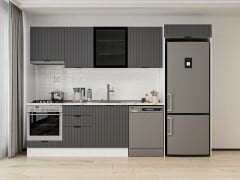 Alvinka 310X220 Cm Mbr_B Mutfak Dolabı Antrasit - Suntalam