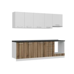 Minar 255 Cm Mutfak Dolabı Beyaz Dore 255-D5