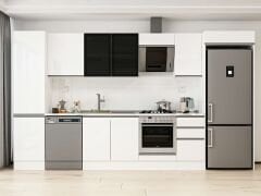 Alvinka 375X222 Cm High Gloss Mutfak Dolabı Mbb-E80B50S45-3