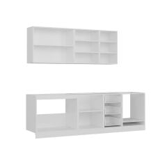 Minar 255 Cm Mutfak Dolabı Beyaz Dore 255-D6