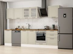 Alvinka 320X210 Cm Klasik Mebran Mutfak Dolabı M-E90S50S60-3 Mebran | Kumtaşı - Mdf