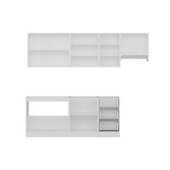 Minar 255 Cm Mutfak Dolabı Beyaz Dore 255-D7