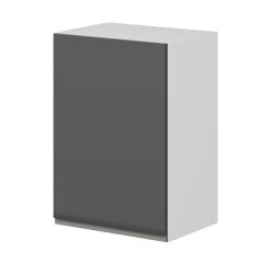 Alvinka Mutfak Modül Hg_J Üst 1Dk2R 50-H72Cm Dolap Beyaz Antrasit Mdf
