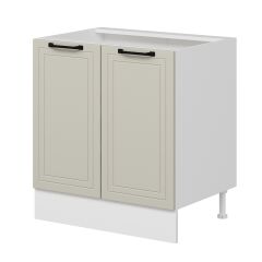 Alvinka Mutfak Modül Mbr_A Alt 2K1R 80Cm Dolap Beyaz Kumtaşı Suntalam