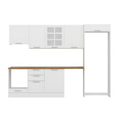 Alvinka 310X220 Cm Mbr_C Mutfak Dolabı Beyaz - Mdf