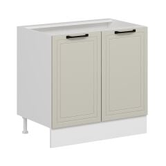 Alvinka Mutfak Modül Mbr_A Alt 2K1R 90Cm Dolap Beyaz Kumtaşı Suntalam