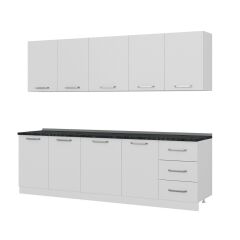 Minar 260 Cm Mutfak Dolabı Beyaz 260-B2