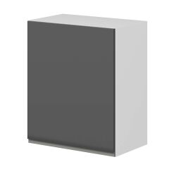 Alvinka Mutfak Modül Hg_J Üst 1Dk2R 60-H72Cm Dolap Beyaz Antrasit Suntalam