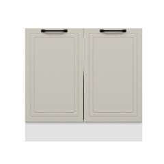 Alvinka Mutfak Modül Mbr_A Alt 2K1R 90Cm Dolap Beyaz Kumtaşı Mdf