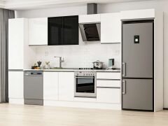 Alvinka 390X222 Cm High Gloss Mutfak Dolabı Mbb-E80B50S60-3