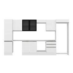 Alvinka 390X222 Cm High Gloss Mutfak Dolabı Mbb-E80B50S60-3