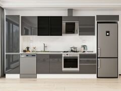 Alvinka 390X222 Cm High Gloss Mutfak Dolabı Mbb-E80B50S60-3