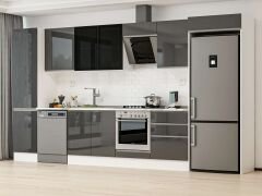 Alvinka 390X222 Cm High Gloss Mutfak Dolabı Mbb-E80B50S60-3