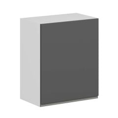 Alvinka Mutfak Modül Hg_J Üst 1Dk2R 60-H72Cm Dolap Beyaz Antrasit Mdf