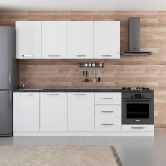 Minar 260 Cm Mutfak Dolabı Beyaz 260-B6