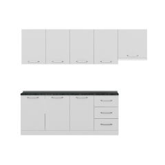 Minar 260 Cm Mutfak Dolabı Beyaz 260-B7