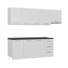 Minar 260 Cm Mutfak Dolabı Beyaz 260-B7