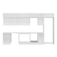 Alvinka 385X240 Cm High Gloss Mutfak Dolabı Mb-E80S60S45-3 High Gloss | Antrasit - Mdf