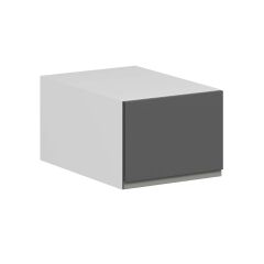 Alvinka Mutfak Modül Hg_J Üst 1Yk 40-H30Cm Yuk Dolap Beyaz Antrasit Mdf