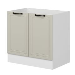 Alvinka Mutfak Modül Mbr_A Alt 2K 90Cm Evye Dolap Beyaz Kumtaşı Suntalam