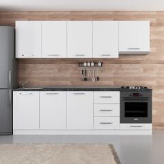 Minar 260 Cm Mutfak Dolabı Beyaz 260-B8