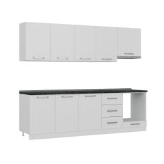 Minar 260 Cm Mutfak Dolabı Beyaz 260-B8