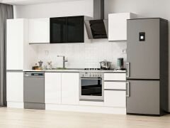 Alvinka 310X210 Cm High Gloss Mutfak Dolabı Mb-E90B50S50-3 High Gloss | Beyaz - Suntalam