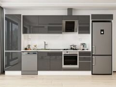 Alvinka 385X222 Cm High Gloss Mutfak Dolabı Mbb-E80B60S45-2