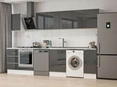 Alvinka 330X210 Cm Hg_J Mutfak Dolabı Antrasit - Mdf