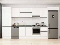 Alvinka 390X222 Cm High Gloss Mutfak Dolabı Mbb-E80B60S50-1