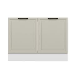 Alvinka Mutfak Modül Mbr_A Alt 2K 120Cm Evye Dolap Beyaz Kumtaşı Suntalam