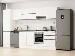 Alvinka 320X210 Cm High Gloss Mutfak Dolabı Mb-E90B50S60-1 High Gloss | Beyaz - Mdf