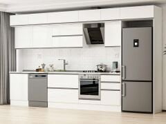 Alvinka 390X240 Cm High Gloss Mutfak Dolabı Mb-E80S60S50-2 High Gloss | Beyaz - Mdf