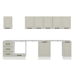 Alvinka 330X210 Cm Mbr_A Mutfak Dolabı Kumtaşı - Suntalam