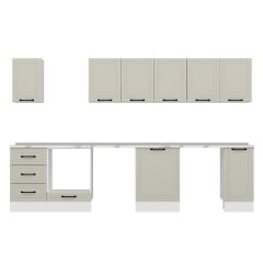 Alvinka 330X210 Cm Mbr_A Mutfak Dolabı Kumtaşı - Mdf