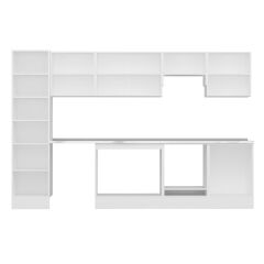 Alvinka 320X210 Cm High Gloss Mutfak Dolabı Mb-E90B50S60-1 High Gloss | Antrasit - Mdf