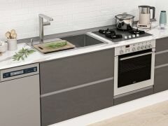 Alvinka 390X240 Cm High Gloss Mutfak Dolabı Mb-E80S60S50-2 High Gloss | Antrasit - Mdf