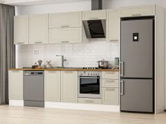 Alvinka 375X222 Cm Klasik Mebran Mutfak Dolabı Mb-E90S45S40-2 Mebran | Kumtaşı - Suntalam