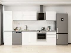 Alvinka 320X210 Cm High Gloss Mutfak Dolabı Mb-E90B50S60-2 High Gloss | Beyaz - Mdf