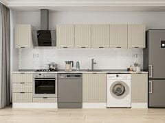 Alvinka 330X210 Cm Mbr_B Mutfak Dolabı Kumtaşı - Mdf